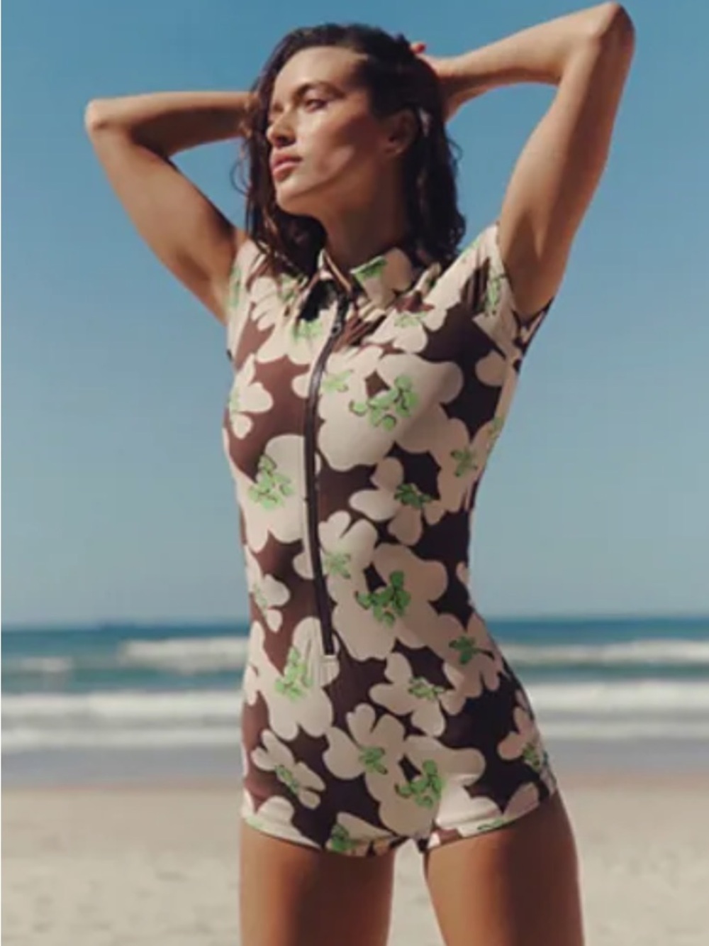 New Free People Stone Fox Swim Kiki Romper one piece XL